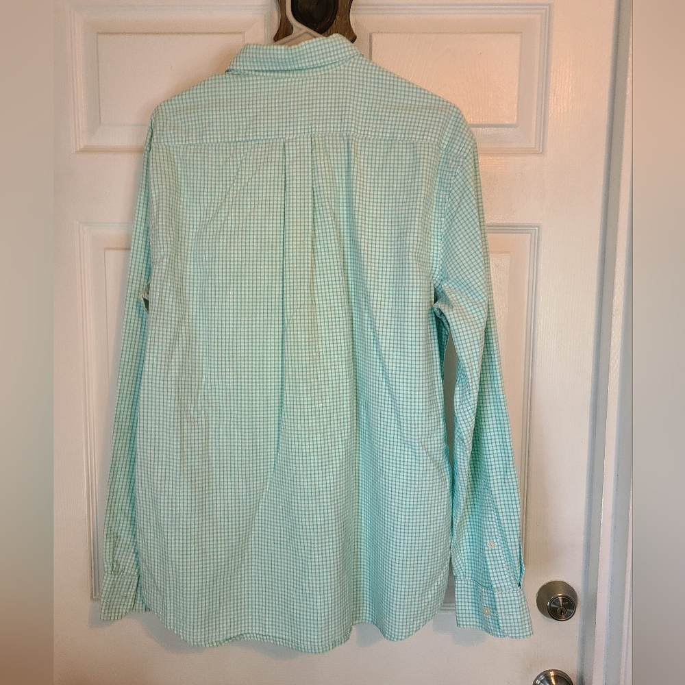 The Gap Men's Classic Long Sleeve Dress Shirt, Size: Large, Color: Green - Picture 10 of 12